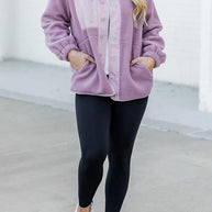 WW | Sherpa Kontrastbesatz Reißverschluss-Taschenjacke