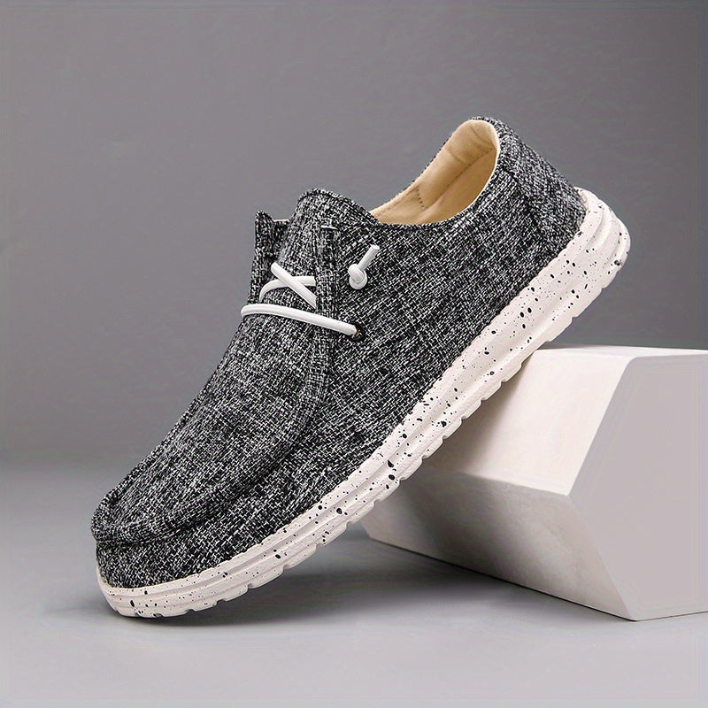 WW | Legere Herren Loafer Mit Einfarbigem Design Und Runder Schuhspitze