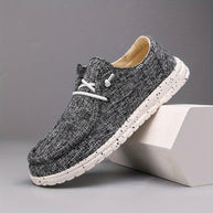 WW | Legere Herren Loafer Mit Einfarbigem Design Und Runder Schuhspitze