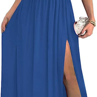ÉléganceOne™ – One-Shoulder Maxikleid mit Schlitz & Cut-Out Detail