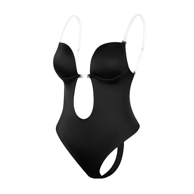W&W Mode | Tiefer V-Ausschnitt Körperformender Bodysuit