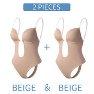 WW | Tiefer V-Ausschnitt Körperformender Bodysuit