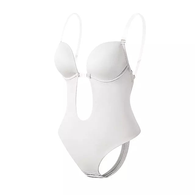WW | Tiefer V-Ausschnitt Körperformender Bodysuit