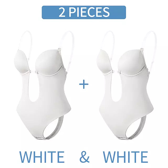 WW | Tiefer V-Ausschnitt Körperformender Bodysuit