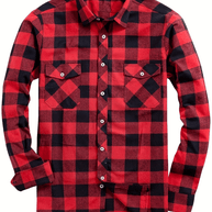 WW | Lässig Herren Bluse Hemd Lumberjack Print Shirt