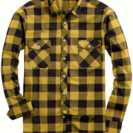 WW | Lässig Herren Bluse Hemd Lumberjack Print Shirt