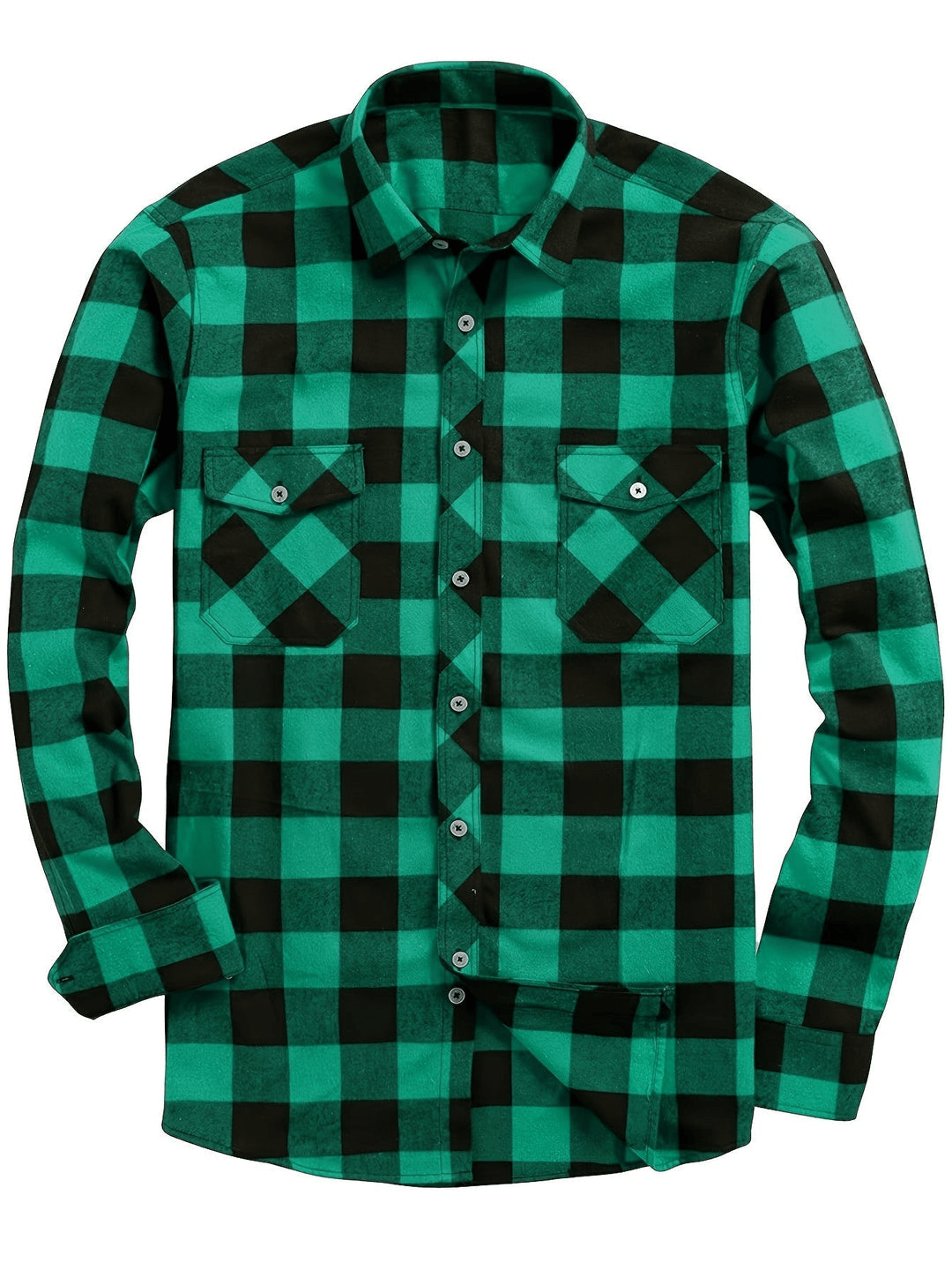 W&W Mode | Lässig Herren Bluse Hemd Lumberjack Print Shirt