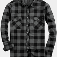 WW | Lässig Herren Bluse Hemd Lumberjack Print Shirt