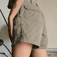 WW | Denim Gerade Bein Cargo Shorts
