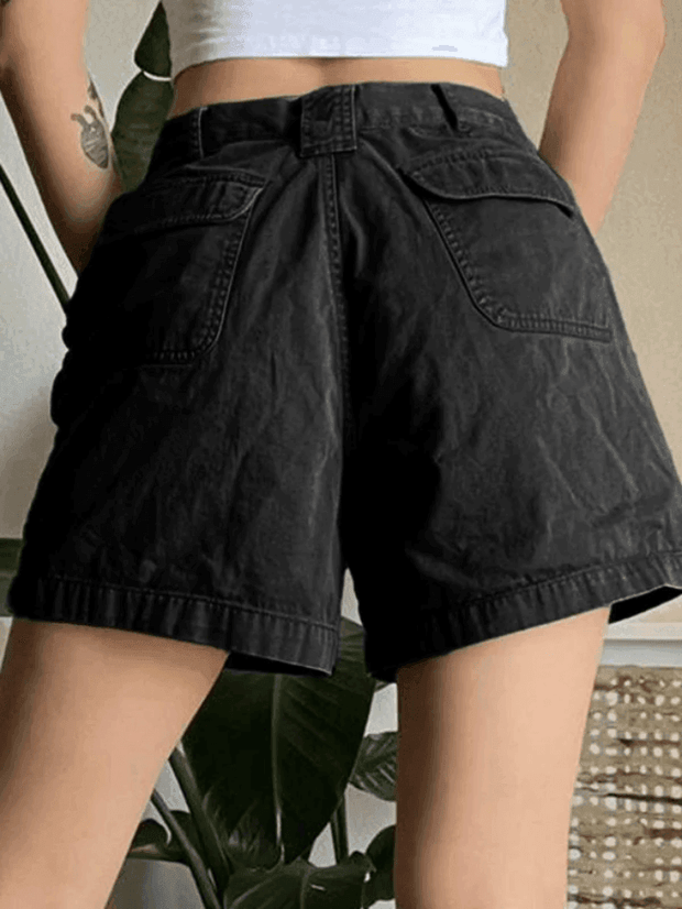 WW | Denim Gerade Bein Cargo Shorts