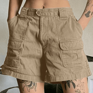 WW | Denim Gerade Bein Cargo Shorts