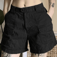 WW | Denim Gerade Bein Cargo Shorts
