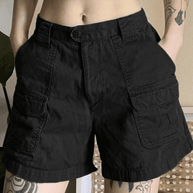 WW | Denim Gerade Bein Cargo Shorts