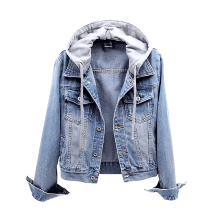 W&W Mode | Jack Damen Jeansjacke Klassisches Design & Vielseitiges Design