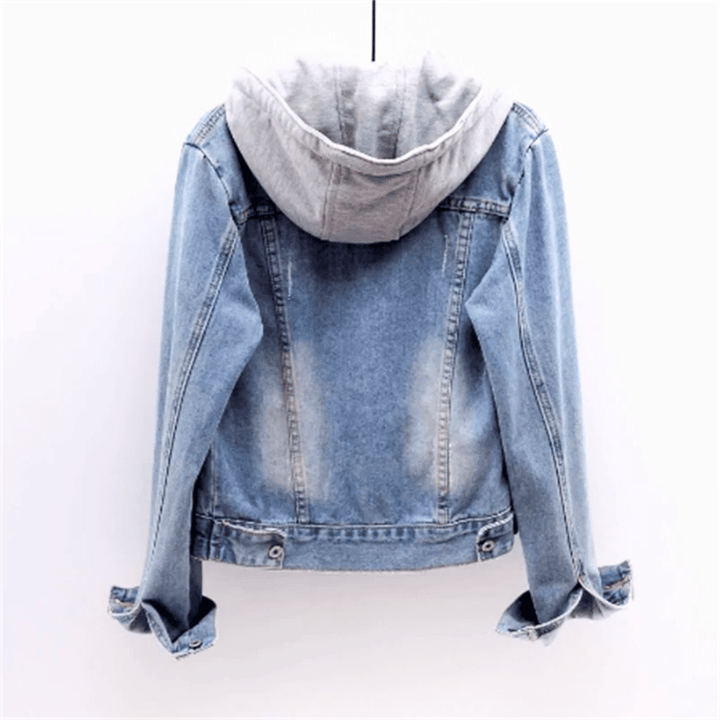 W&W Mode | Jack Damen Jeansjacke Klassisches Design & Vielseitiges Design