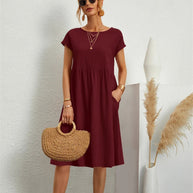 WW | Elegantes, Tailliertes Kleid mit Zeitlosem Stil für Frauen