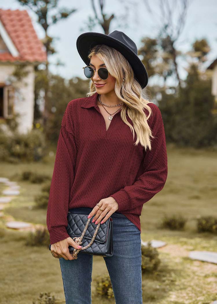 WW - Damen Freizeitpullover mit Kragen