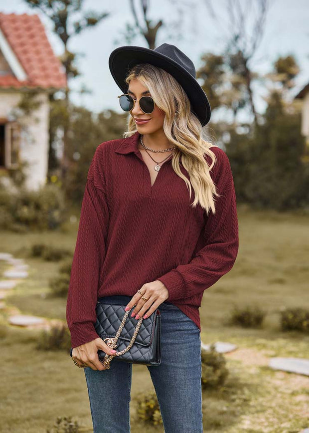WW - Damen Freizeitpullover mit Kragen