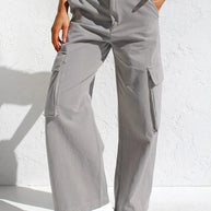 WW | Baggy Baumwoll Cargo Hose Mit Taschen