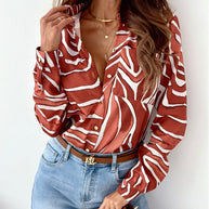 WW Bluse | Aufgeräumte Damenbluse mit Satindruck