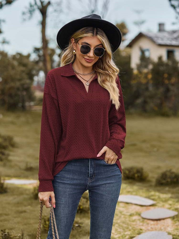 WW - Damen Freizeitpullover mit Kragen