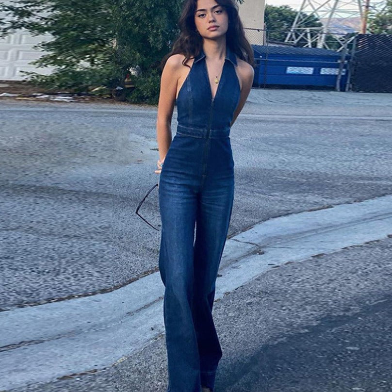 WW | Denim Overall mit Neckholder
