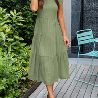 WW | Sommerkleid mit Rüschendetails und Taschen