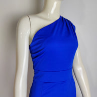 W&W Elegante Formelle Solide Schlitz Asymmetrisch Schräg Kragen Abendkleider