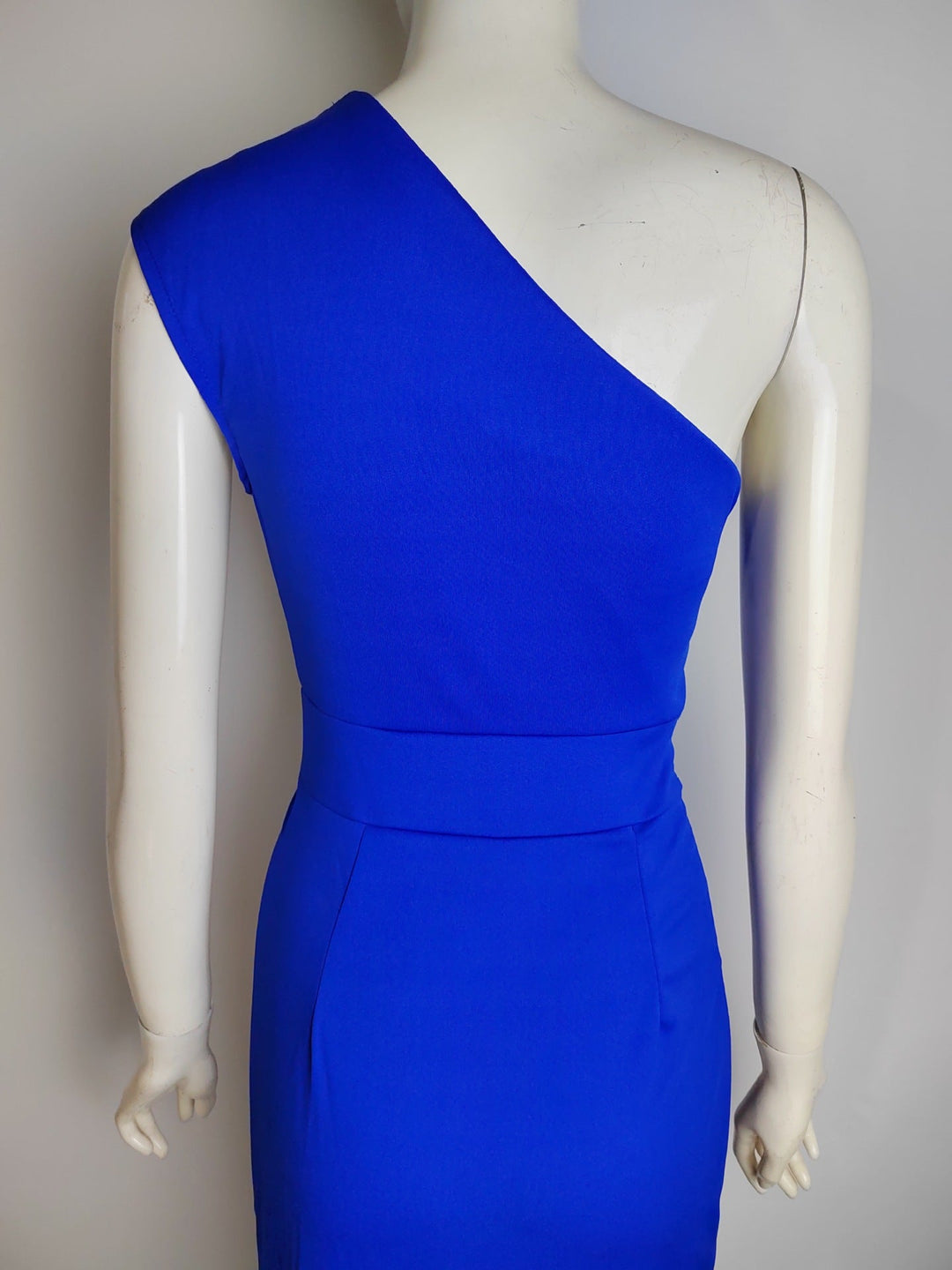 W&W Mode Elegante Formelle Solide Schlitz Asymmetrisch Schräg Kragen Abendkleider