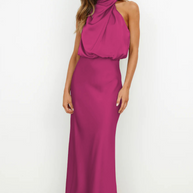 WW | Elegantes Midikleid Mit Asymmetrischem Rundhalsausschnitt