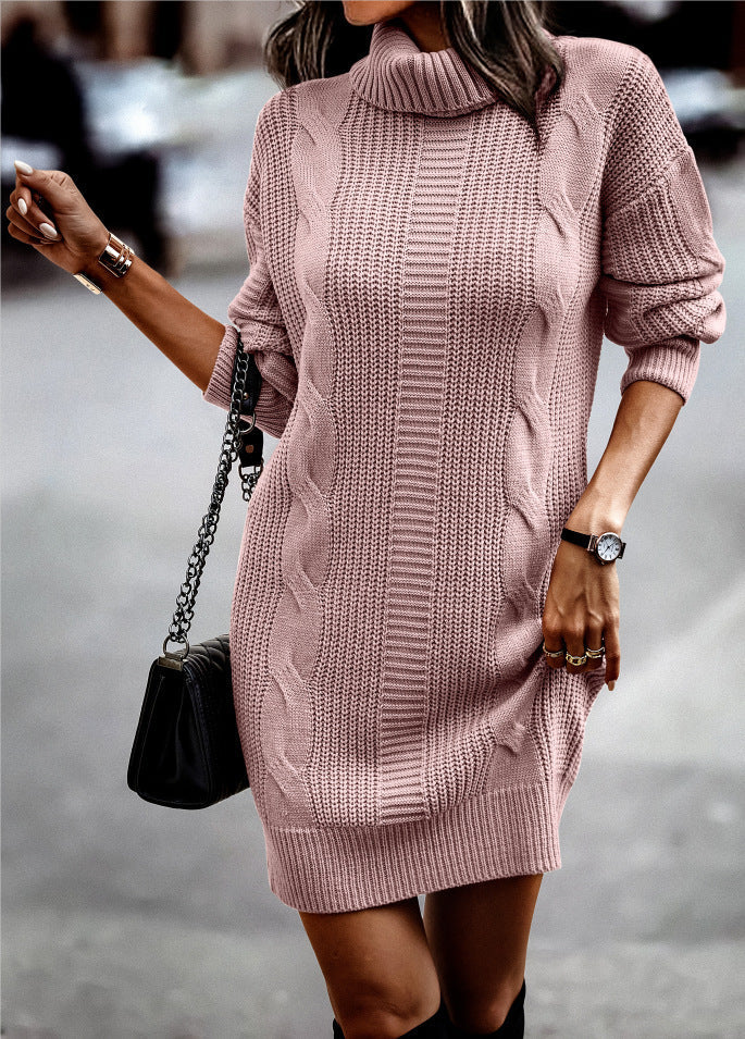 W&W Mode - Rosa Strickkleid