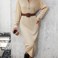 WW - Midi Kleid mit Knöpfen