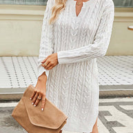 WW - Weißes Strickkleid
