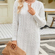WW - Weißes Strickkleid