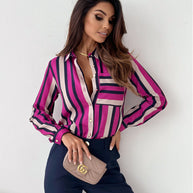 WW Bluse | Aufgeräumte Damenbluse mit Satindruck