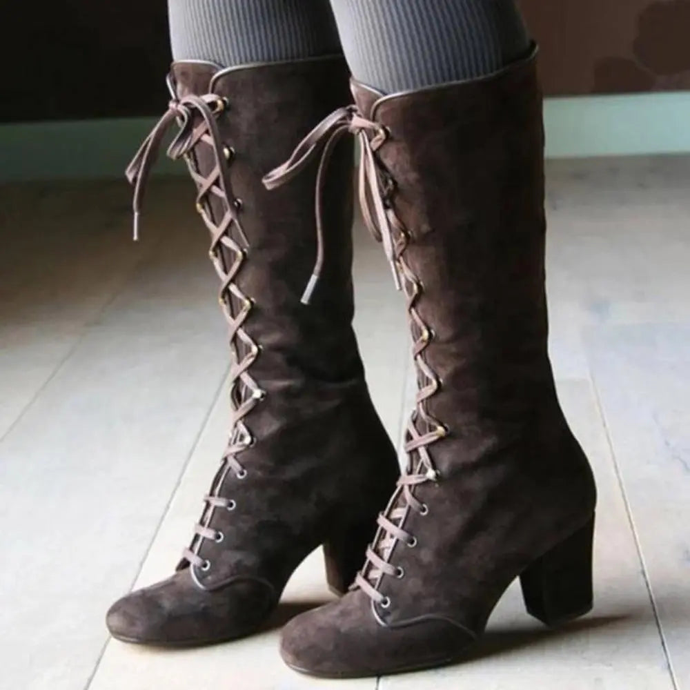 WW | Schwarze Kniehohe Stiefel – Modisch und Elegant
