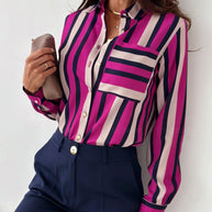 WW Bluse | Aufgeräumte Damenbluse mit Satindruck