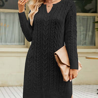 WW - Schwarzes Strickkleid