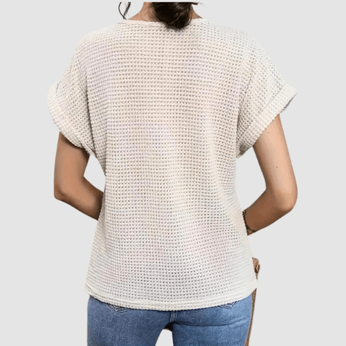 WW | Damen Top Kurzarmtop Mit Weiblichem Touch Elegant
