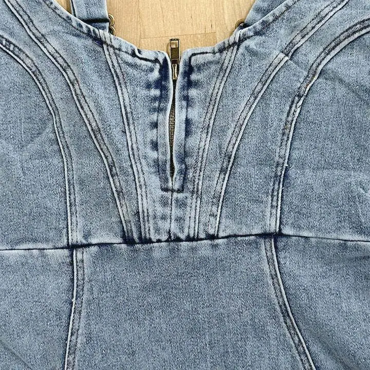 W&W Mode | Jeanskleid Mit Verstellbaren Trägern