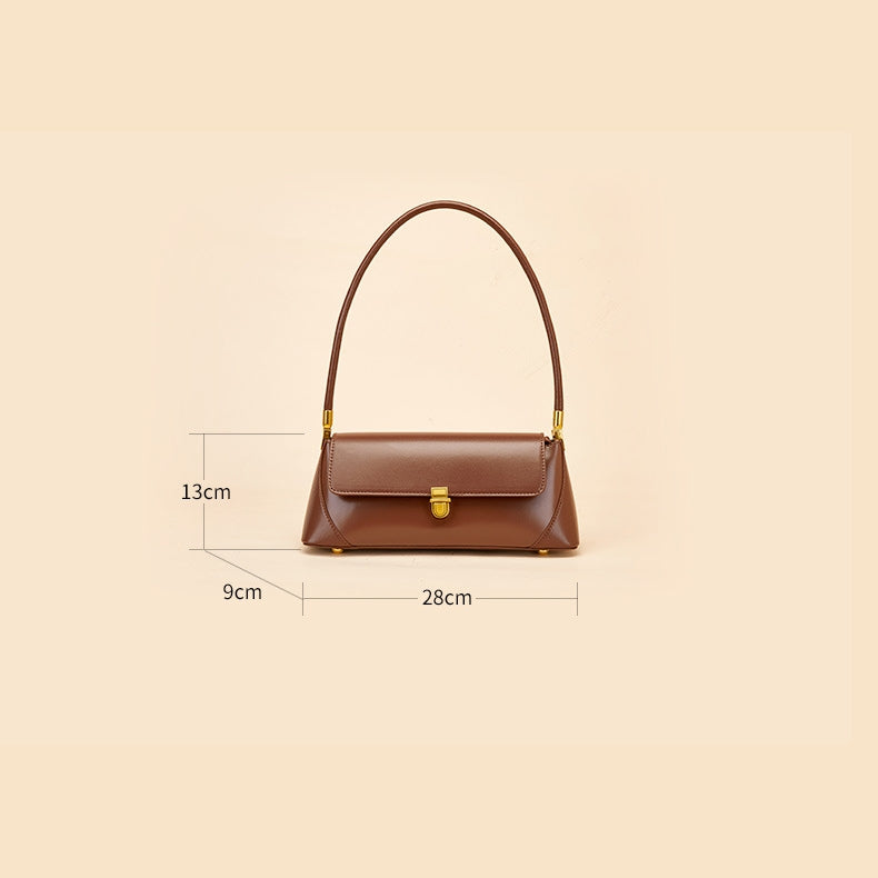 WW - Klassische Baguette-Schultertasche im Vintage-Stil