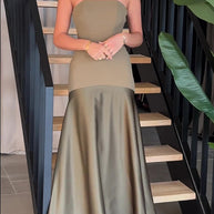 Maxikleid aus Satin