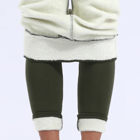 WW | Leggings - hohe Taille Stretchleggings mit beidseitigem Design
