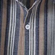 WW | Gestreiftes Baumwoll Leinen Herrenhemd für entspannte Looks