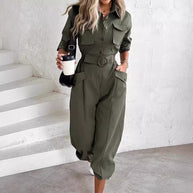 WW Fracht Taillen-Jumpsuit für Damen