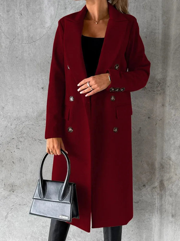 Winterjacke mit Revers für Frauen