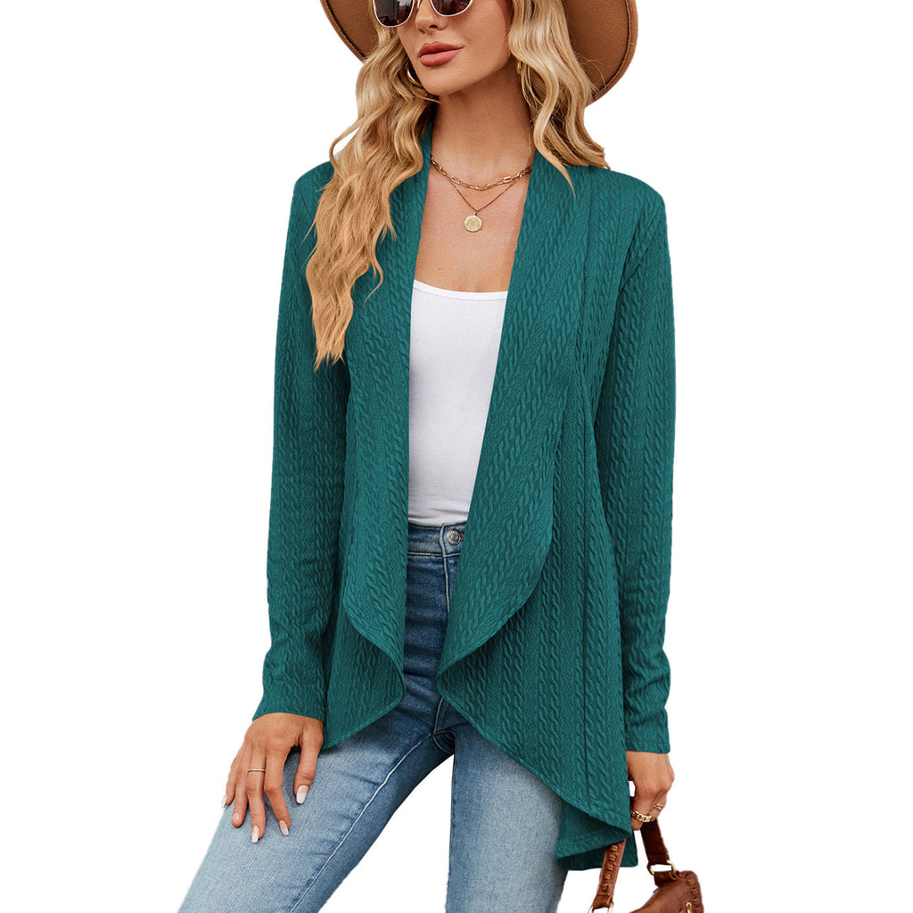 WW | Langärmelige Jacke für Damen In Uni-Farbe