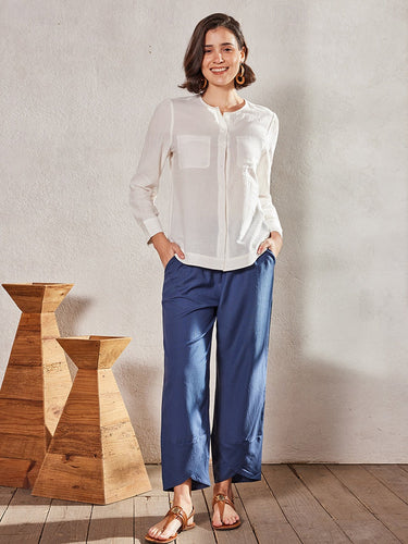 WW | Bequeme Weite Leinenhose für Damen