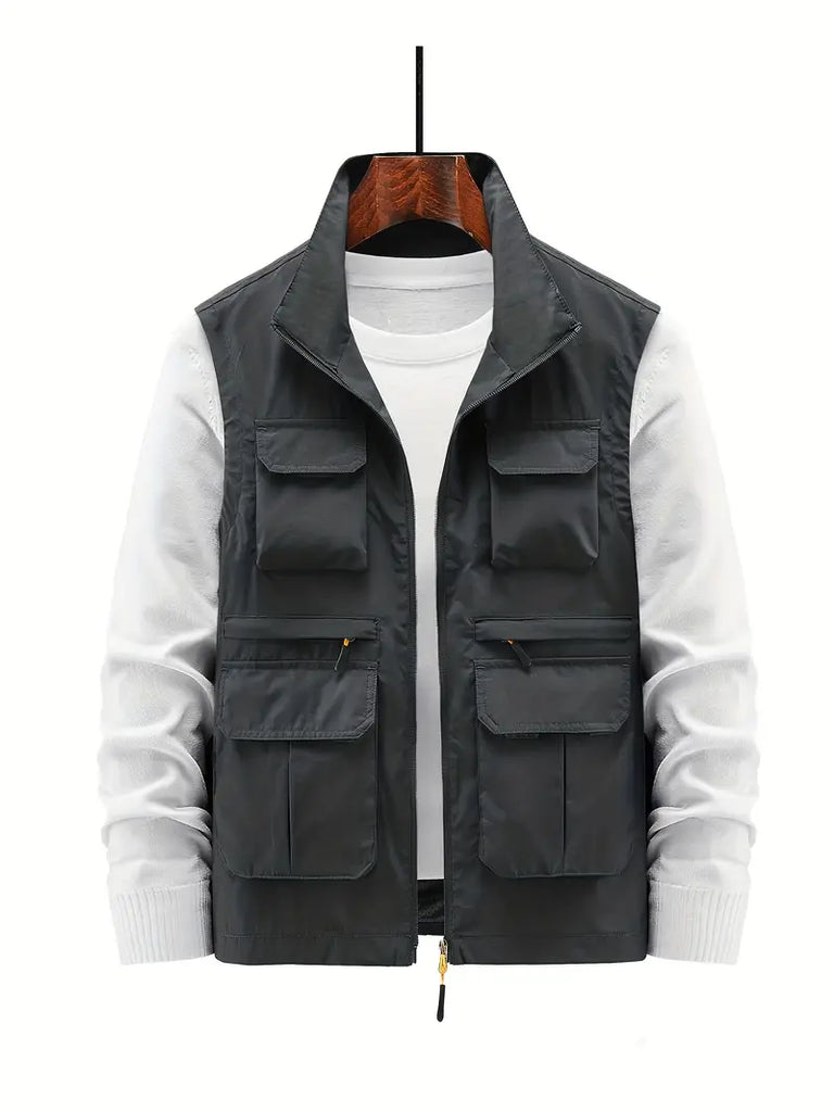 WW - Vest met meerdere zakken met rits voor heren