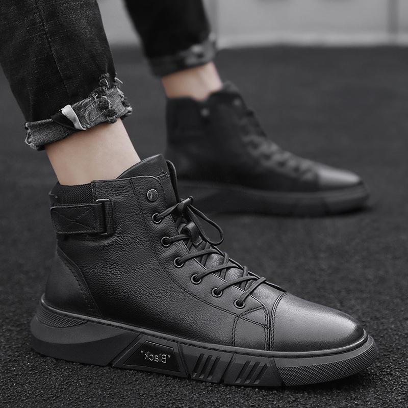 WW | Robuste Schwarze Herrenschuhe Hochwertiges Material